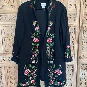 Victor Costa Cotton Kimono Style Duster/Coat